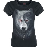 Spiral - Gothic T-Shirt - Wolf Chi - S bis XXL - für Damen - Größe L - schwarz von Spiral