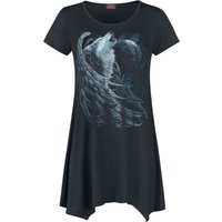 Spiral - Gothic T-Shirt - Wolf Spirit - S bis XXL - für Damen - Größe L - schwarz von Spiral