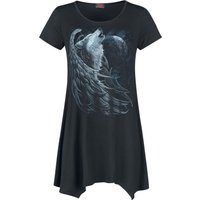 Spiral - Gothic T-Shirt - Wolf Spirit - S bis XXL - für Damen - Größe M - schwarz von Spiral