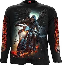 Spiral - Night Rider - Longsleeve T-Shirt Schwarz, Schwarz, XX-Large von Spiral