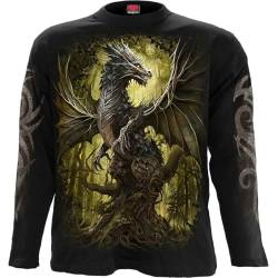 Spiral - Oak Dragon - Longsleeve T-Shirt Schwarz, Schwarz , XXL von Spiral