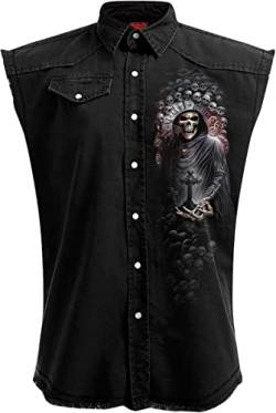 Spiral Reaper Time Männer T-Shirt schwarz XL 100% Baumwolle Basics, Horror, Rockwear, Totenköpfe von Spiral