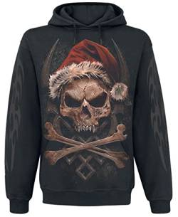 Spiral - Rock Santa - Hoodie - Schwarz - L von Spiral