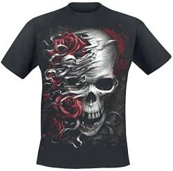 Spiral Skulls N' Roses Männer T-Shirt schwarz XXL von Spiral