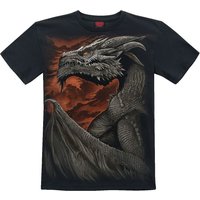 Spiral T-Shirt - Kids - Majestic Draco - 164 bis 176 - für Jungen - Größe 176 - schwarz von Spiral