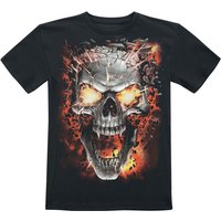 Spiral T-Shirt - Kids - Skull Blast - 116/122 bis 176 - für Jungen - Größe 176 - schwarz von Spiral