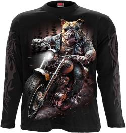 Spiral - Top Dog - Longsleeve T-Shirt, Schwarz, Schwarz, Größe L von Spiral