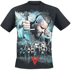 Vikings Ragnar - Battle Männer T-Shirt schwarz 4XL 100% Baumwolle Fan-Merch, TV-Serien von Spiral