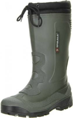 Spirale Damen Herren gefütterter Gummistiefel Winterstiefel Thermosohle ALTEX Oliv, Größe:47, Farbe:Grün von Spirale