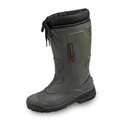 Spirale John Herren Gummistiefel Warm Gefüttert Winterstiefel Schneestiefel Warmfutter Arbeitstiefel Regenstiefel Wasserdicht, oliv, EU 42 von Spirale