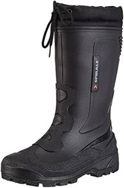 Spirale John Unisex-Erwachsene Gefütterte Gummistiefel - Schwarz - Gr. 48 von Spirale