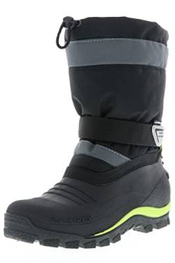 Spirale SERAK Kinder Jungen Mädchen gefütterter Winterstiefel Snowboots schwarz, Größe:37, Farbe:Schwarz von Spirale