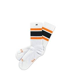 Spirit of 76 Herren & Damen Sport Retro Socken Baumwolle Halblang 35 36 37 38 Weiß - Schwarz - Grün Cali Roots Lo (S) von Spirit of 76