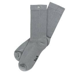 Spirit of 76 Tennissocken Halblang Herren & Damen Retro Crew Socken Sportsocken 43 44 45 46 Basics Lo Grau (L) von Spirit of 76