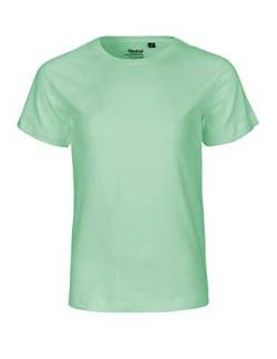 Neutral Kids Short Sleeved T-Shirt, 100% Bio-Baumwolle. Fairtrade, Oeko-Tex und Ecolabel Zertifiziert, Textilfarbe: Mint, Gr.: 104/110 von Spirit of Isis