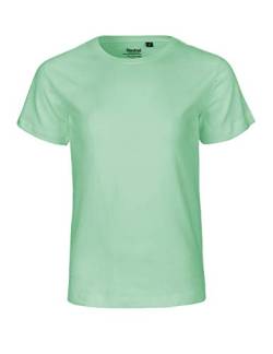 Neutral Kids Short Sleeved T-Shirt, 100% Bio-Baumwolle. Fairtrade, Oeko-Tex und Ecolabel Zertifiziert, Textilfarbe: Mint, Gr.: 140/146 von Spirit of Isis