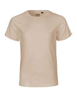 Neutral Kids Short Sleeved T-Shirt, 100% Bio-Baumwolle. Fairtrade, Oeko-Tex und Ecolabel Zertifiziert, Textilfarbe: Sand, Gr.: 104/110 von Spirit of Isis