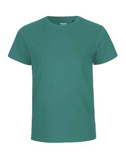 Neutral Kids Short Sleeved T-Shirt, 100% Bio-Baumwolle. Fairtrade, Oeko-Tex und Ecolabel Zertifiziert, Textilfarbe: Teal, Gr.: 104/110 von Spirit of Isis