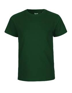 Neutral Kids Short Sleeved T-Shirt, 100% Bio-Baumwolle. Fairtrade, Oeko-Tex und Ecolabel Zertifiziert, Textilfarbe: flaschengrün, Gr.: 104/110 von Spirit of Isis