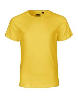 Neutral Kids Short Sleeved T-Shirt, 100% Bio-Baumwolle. Fairtrade, Oeko-Tex und Ecolabel Zertifiziert, Textilfarbe: gelb, Gr.: 104/110 von Spirit of Isis
