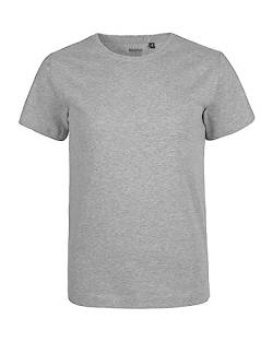 Neutral Kids Short Sleeved T-Shirt, 100% Bio-Baumwolle. Fairtrade, Oeko-Tex und Ecolabel Zertifiziert, Textilfarbe: grau, Gr.: 116/122 von Spirit of Isis