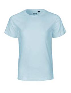 Neutral Kids Short Sleeved T-Shirt, 100% Bio-Baumwolle. Fairtrade, Oeko-Tex und Ecolabel Zertifiziert, Textilfarbe: hellblau, Gr.: 104/110 von Spirit of Isis