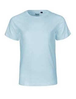 Neutral Kids Short Sleeved T-Shirt, 100% Bio-Baumwolle. Fairtrade, Oeko-Tex und Ecolabel Zertifiziert, Textilfarbe: hellblau, Gr.: 140/146 von Spirit of Isis