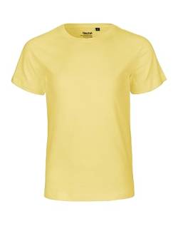 Neutral Kids Short Sleeved T-Shirt, 100% Bio-Baumwolle. Fairtrade, Oeko-Tex und Ecolabel Zertifiziert, Textilfarbe: hellgelb, Gr.: 128/134 von Spirit of Isis