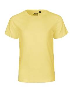 Neutral Kids Short Sleeved T-Shirt, 100% Bio-Baumwolle. Fairtrade, Oeko-Tex und Ecolabel Zertifiziert, Textilfarbe: hellgelb, Gr.: 140/146 von Spirit of Isis