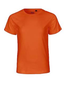 Neutral Kids Short Sleeved T-Shirt, 100% Bio-Baumwolle. Fairtrade, Oeko-Tex und Ecolabel Zertifiziert, Textilfarbe: orange, Gr.: 116/122 von Spirit of Isis