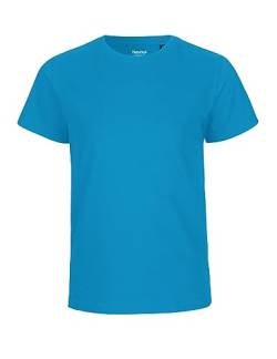 Neutral Kids Short Sleeved T-Shirt, 100% Bio-Baumwolle. Fairtrade, Oeko-Tex und Ecolabel Zertifiziert, Textilfarbe: saphirblau, Gr.: 128/134 von Spirit of Isis