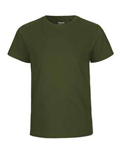 Spirit of Isis Neutral- Kids Short Sleeved T-Shirt, 100% Bio-Baumwolle Fairtrade, Oeko-Tex und Ecolabel Zertifiziert, 92, Oliv von Spirit of Isis