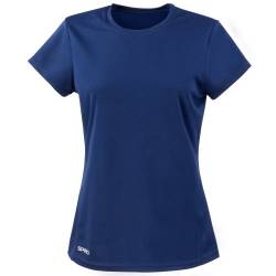 Spiro Damen Sport T-Shirt Performance (S) (Marineblau) von Spiro