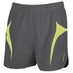 Spiro Herren Micro-Lite Lauf-Shorts / Sporthose (Large) (Grau/Limette) von Spiro