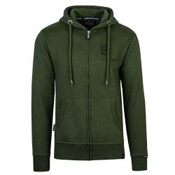 Spitzbub Herren Hooded Zip Sweatjacke in Grün (XL) von Spitzbub