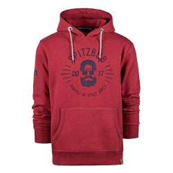 Spitzbub Herren Kapuzenpullover Hoodie Sweatshirt Pullover mit Kapuze, Rot, XXL von Spitzbub