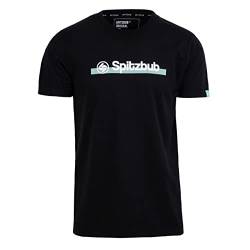 Spitzbub Herren T-Shirt Shirt mit Print oder Stick Dots Sports in Schwarz (M) von Spitzbub