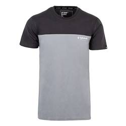 Spitzbub Herren T-Shirt Shirt mit Print oder Stick Half Sports (3XL, Grau) von Spitzbub