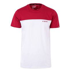 Spitzbub Herren T-Shirt Shirt mit Print oder Stick Half Sports (L, Rot) von Spitzbub