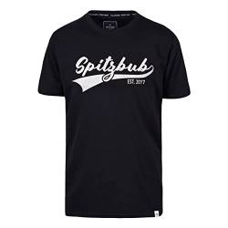 Spitzbub Herren T-Shirt Shirt mit Print oder Stick Retro-Design in Schwarz (as3, Alpha, x_l, Regular, Regular, XL) von Spitzbub