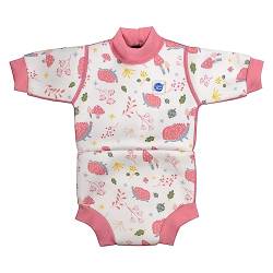 Splash About kleine Mädchen Happy Nappy Wetsuit Einteiliger Badeanzug, Forest Walk, 6-14 Monate von Splash About