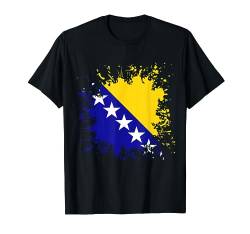 Bosnien und Herzegowina Flagge Bosnische Flagge Bosna T-Shirt von Splash Flaggen