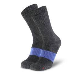 Splends Merino Socken Dick Unisex, Damen & Herren - lange Damensocken aus Wolle - ideale Kuschelsocken für die kalte Jahreszeit, Grau, Gr.36-38 von Splends
