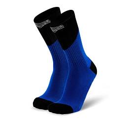 Splends Tennis socken Flat Serve Blau Damen, Herren, Kinder, Männer - Reitsocken, Herrensocken, Weihnachtssocken, Sportsocken, Laufsocken - lustige Lauf socken für Sneaker - 39-42 (39) von Splends