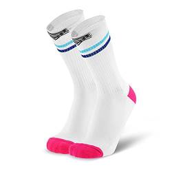 Splends Tennissocken Classic Spin Weiß - Trainingssocken, Radsocken, MTB Socken, Winter Socken - Geschenke für Vater, Weihnachten, Mann, Freund, Freundin, Mama 39-46 43-46 (42) von Splends