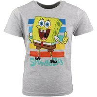 Spongebob Schwammkopf Print-Shirt Spongbob Kinder Jungen T-Shirt Gr. 104 bis 134 von SpongeBob Schwammkopf
