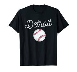 Detroit Tiger Maskottchen T-Shirt Distressed Giant Baseball Ball T-Shirt von Sport City Tees