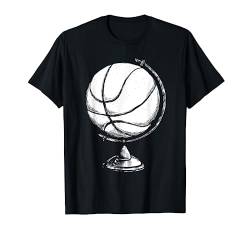 Weltkugel Geschenk für Basketballer Basketball T-Shirt von Sport Sportler Basketball T-Shirts