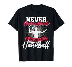 Handball T-Shirt - Geschenk für Handballerin Mädchen Frauen von Sport T-Shirts & Ballsport