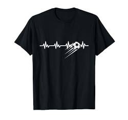 Herzschlag EKG Fußball T-Shirt - Fußballspieler Fußballer T-Shirt von Sportarten Shirts & Ballsportarten